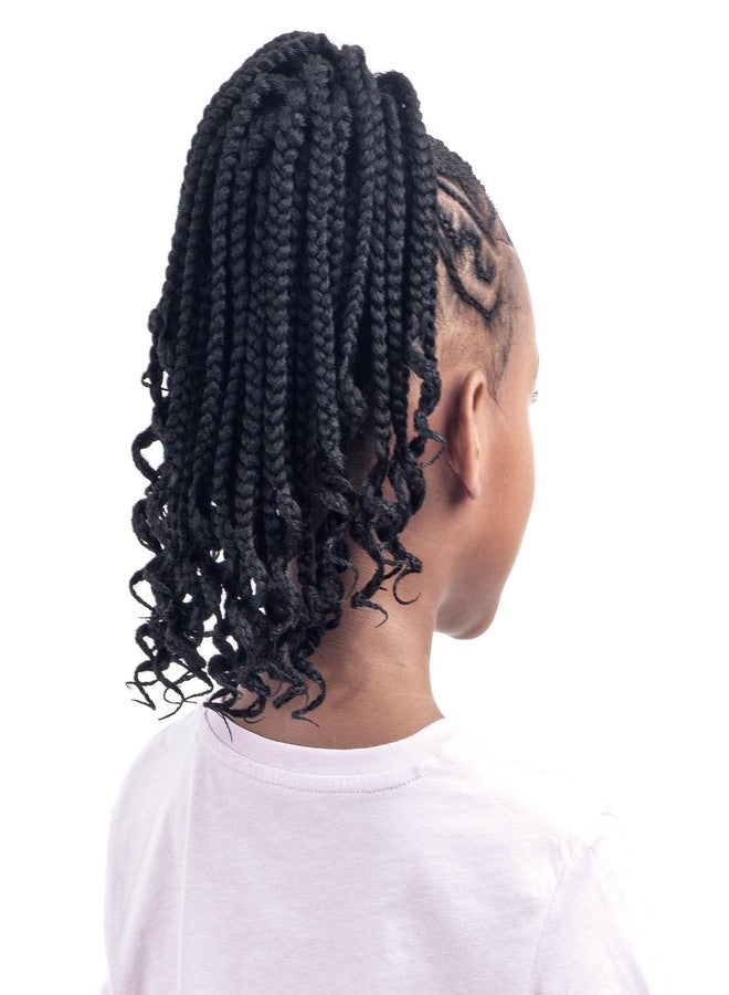 Shake-N-Go Drawstring Ponytail For Kids Box Braid With Curls (OFF BLACK 1B) - Image 2